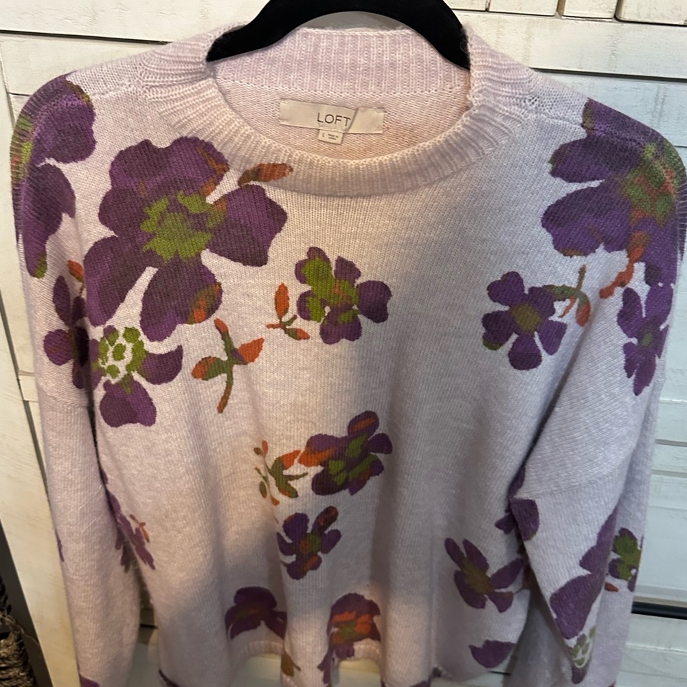 Floral sweater from loft